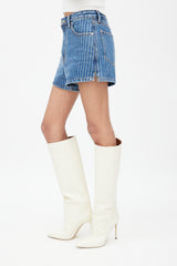 Alexander Wang Blue Crystal Denim Short