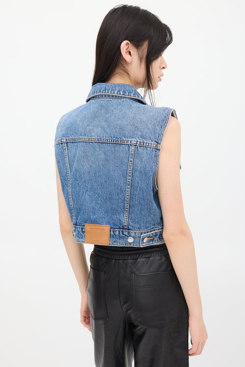 Alexander Wang Blue Denim Vest