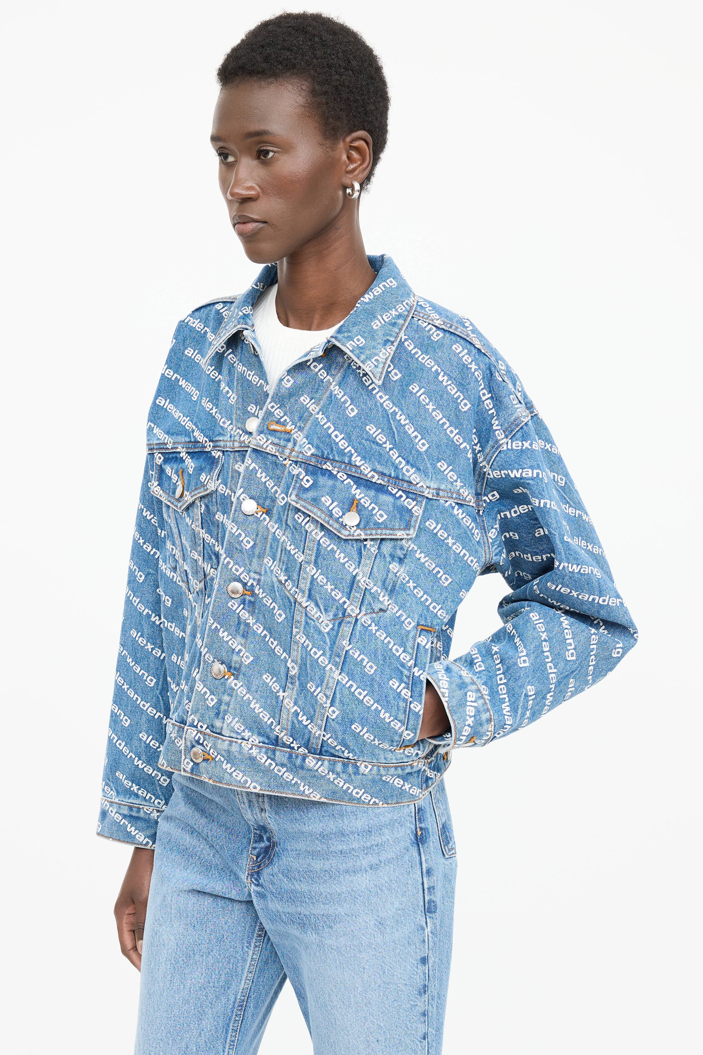 Alexander Wang // Denim Logo Jacket – VSP Consignment