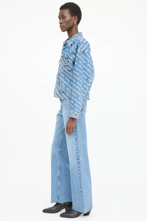 Alexander Wang Denim Logo Jacket