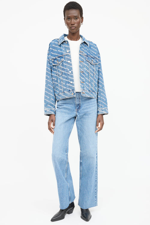 Alexander Wang Denim Logo Jacket