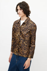 Alexander Wang Brown & Multicolour Print Coach Jacket