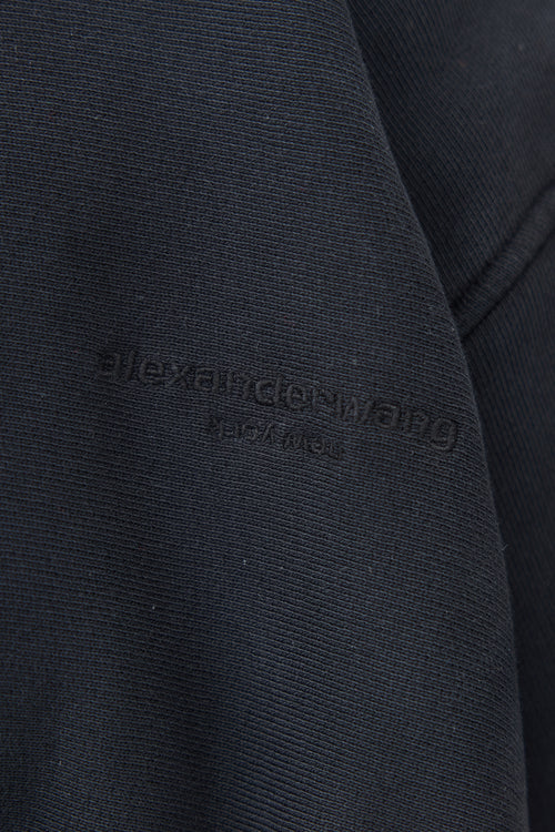 Alexander Wang Cropped V-Neck Sweatshirt