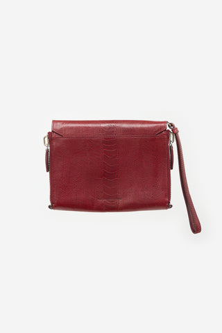 Alexander Wang Embossed Leather Lydia Clutch