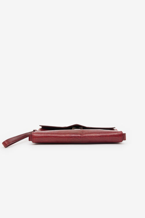 Alexander Wang Embossed Leather Lydia Clutch