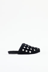 Alexander Wang Fur Embellished Amelia Mule