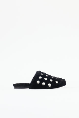 Alexander Wang Fur Embellished Amelia Mule