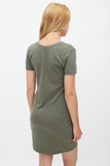 Alexander Wang Green Short Sleeve Dress