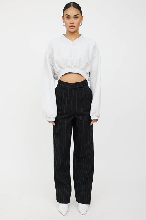 Alexander Wang Cropped Logo Sweatshirt