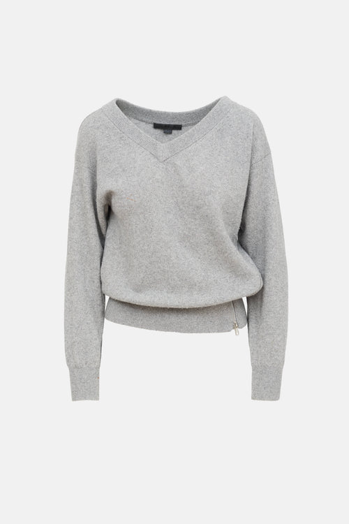 Alexander Wang Wool Knit Zip Sweater