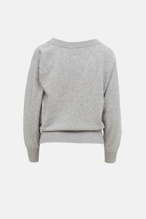 Alexander Wang Wool Knit Zip Sweater