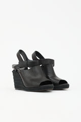 Alexander Wang Leather Espadrille Wedge Heel