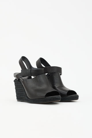 Alexander Wang Leather Espadrille Wedge Heel