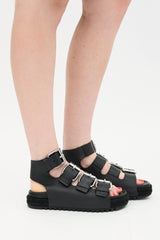 Alexander Wang Leather Idina Buckle Sandal