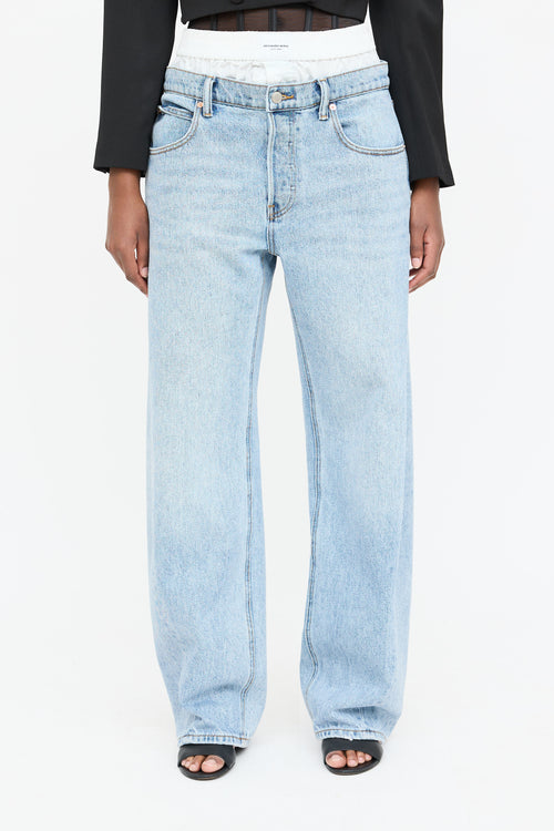 Alexander Wang Logo Boxer Jeans