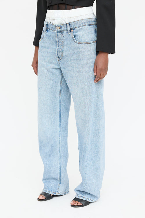 Alexander Wang Logo Boxer Jeans