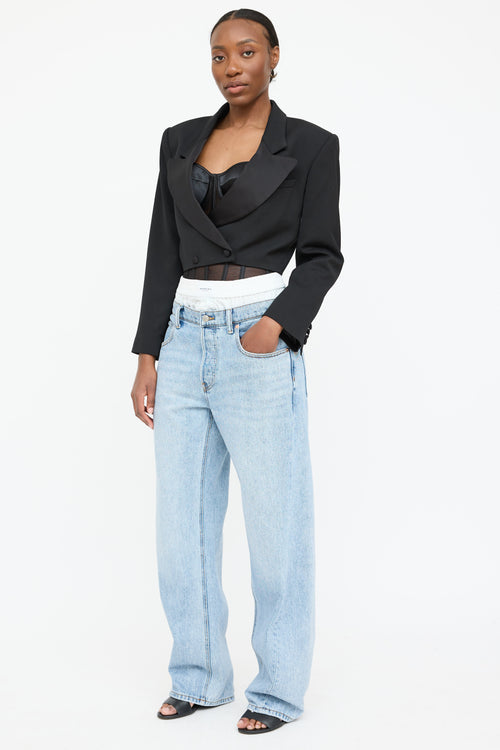 Alexander Wang Logo Boxer Jeans