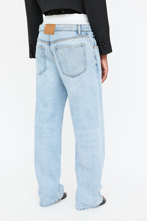 Alexander Wang Logo Boxer Jeans