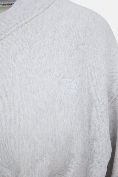 Alexander Wang Logo Cropped Sweatshirt