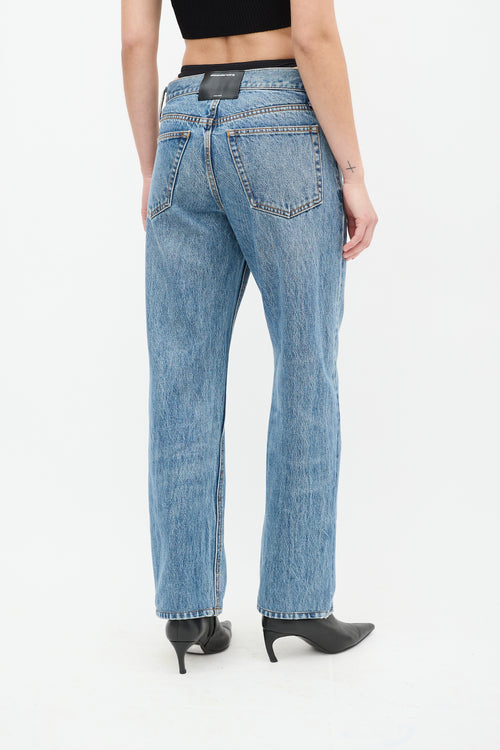 Alexander Wang Medium Wash Bikini Layer Jeans