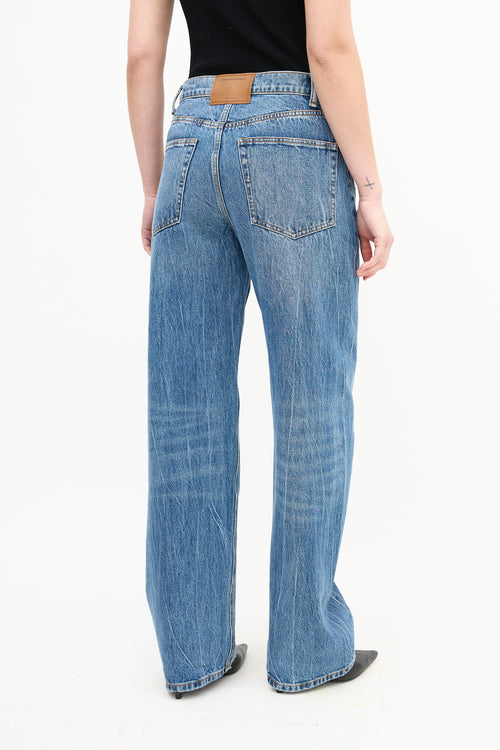 Alexander Wang Medium Wash Logo Balloon Jeans