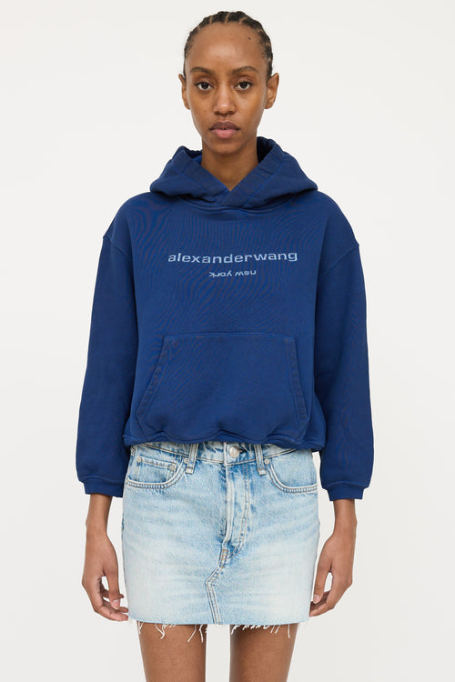 Alexander Wang Glitter Logo Hoodie