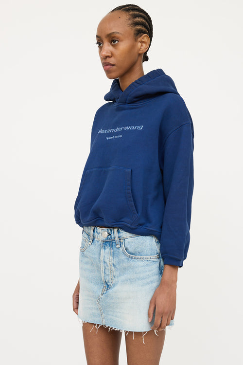 Alexander Wang Glitter Logo Hoodie