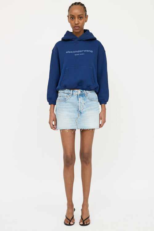 Alexander Wang Glitter Logo Hoodie