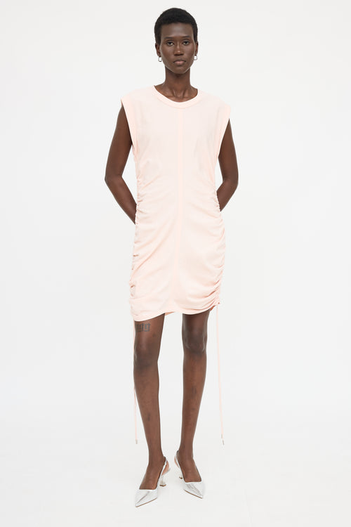 T by Alexander Wang Ruched Sleeveless Dress