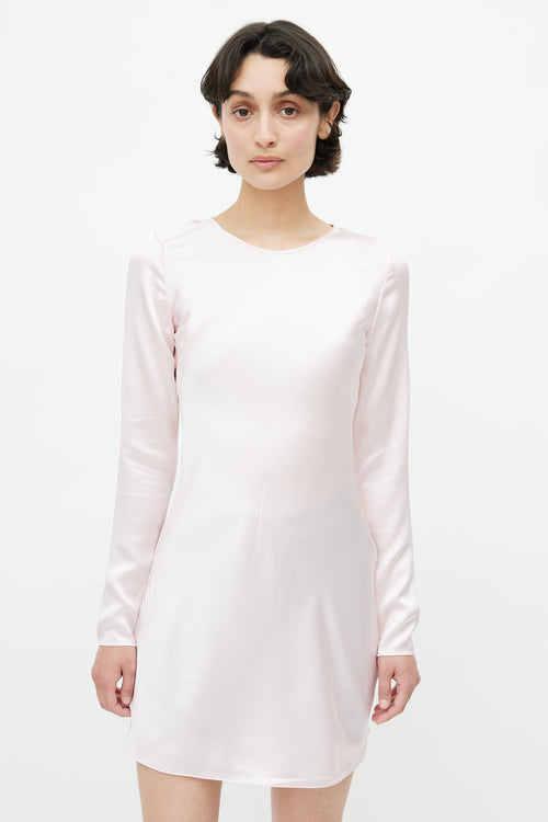 Alexander Wang Pink Silk Backless Dress