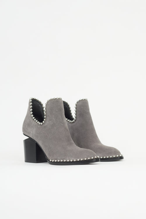 Alexander Wang Suede Studded Gabi Boot