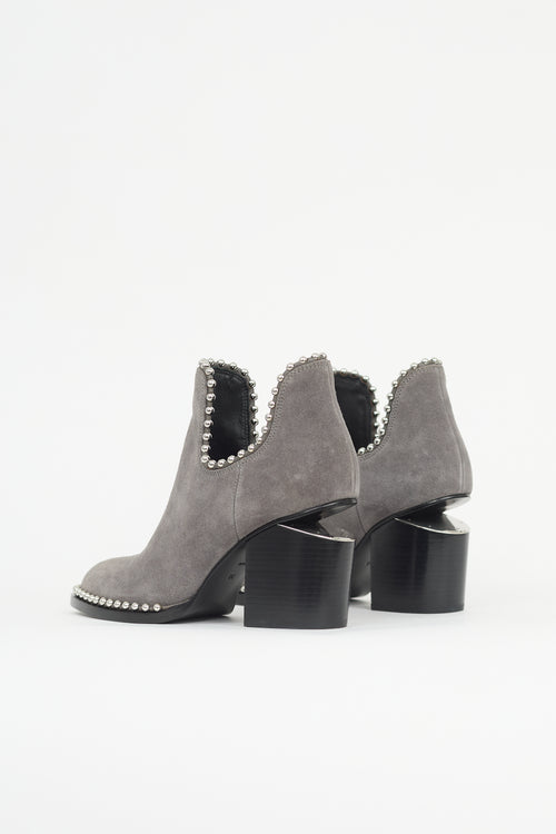 Alexander Wang Suede Studded Gabi Boot
