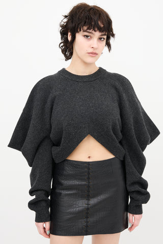 Alexander Wang Wool Inverted Hem Sweater