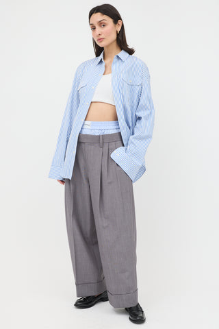 Alexander Wang Wool Layered Trouser
