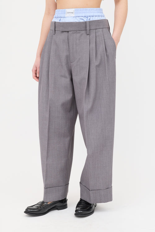 Alexander Wang Wool Layered Trouser