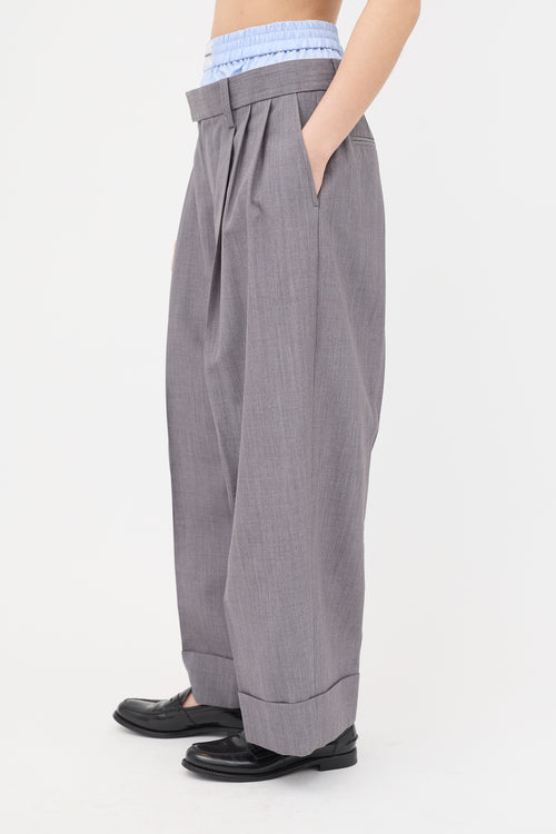 Alexander Wang Wool Layered Trouser