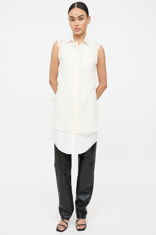Alexander Wang Silk Layered Sleeveless Top