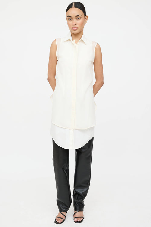 Alexander Wang Silk Layered Sleeveless Top