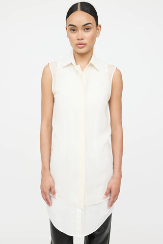 Alexander Wang Silk Layered Sleeveless Top