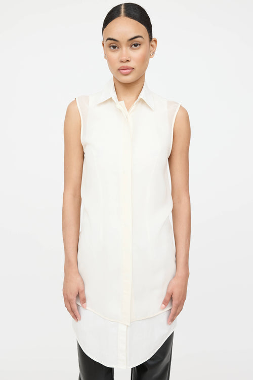 Alexander Wang Silk Layered Sleeveless Top