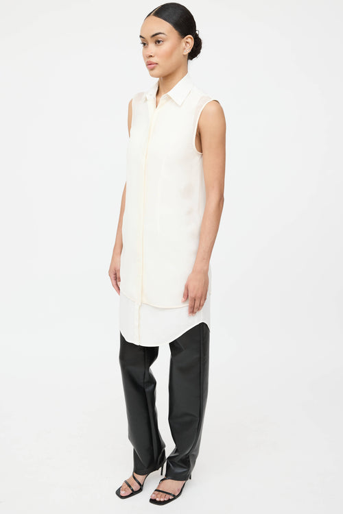 Alexander Wang Silk Layered Sleeveless Top