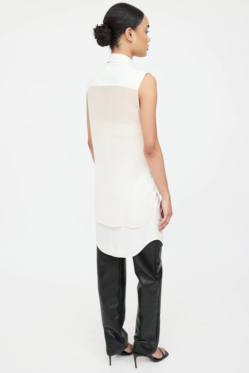 Alexander Wang Silk Layered Sleeveless Top