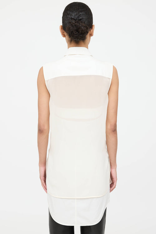 Alexander Wang Silk Layered Sleeveless Top