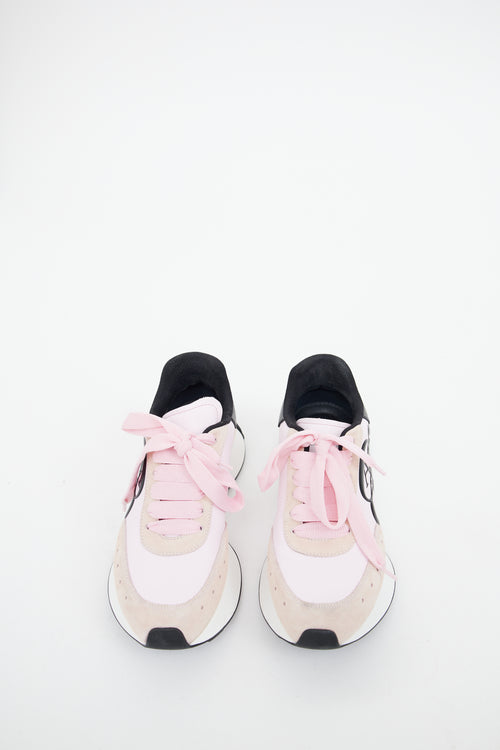 Alexander McQueen Pink & Black Sprint Sneaker