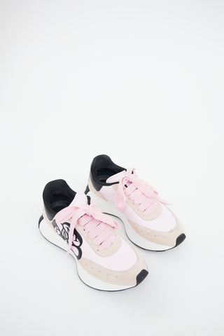 Alexander McQueen Pink & Black Sprint Sneaker