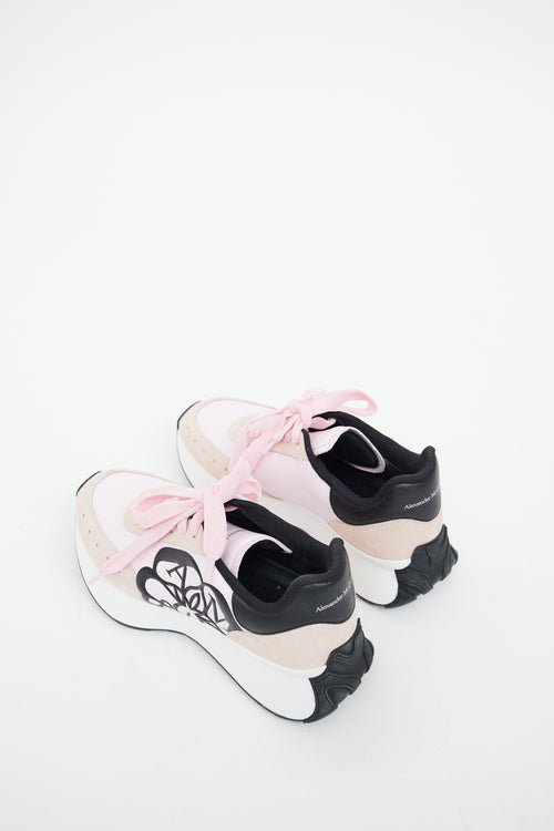 Alexander McQueen Pink & Black Sprint Sneaker