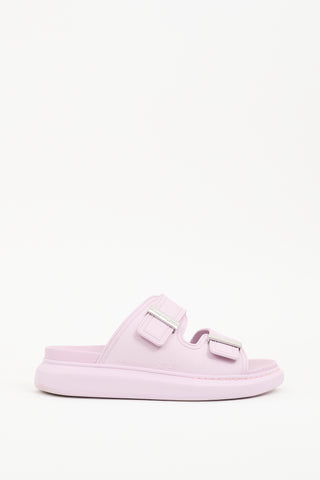 Alexander McQueen Purple Rubber Hybrid Slide