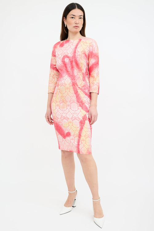 Alexander McQueen Vintage Damask Jacquard Dress