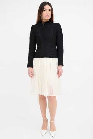 Alexander McQueen Vintage Silk Ruched Jacket