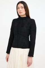 Alexander McQueen Vintage Silk Ruched Jacket